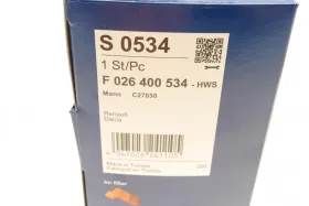 Filtr powietrza DACIA DUSTER, LOGAN II, LOGAN MCV II, SANDERO II 1.0-1.6LPG 06.15--BOSCH-F026400534-5