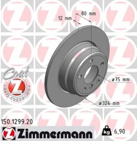 Тормозной диск-ZIMMERMANN-150129920-6