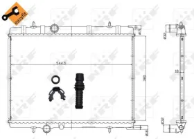 Радиатор, охлаждение двигателя-NRF-58304-12