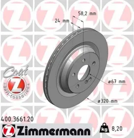 Тормозной диск-ZIMMERMANN-400366120-1