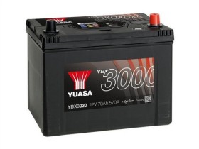 Батарея аккумуляторная Yuasa YBX3000 SMF 12В 70Ач 570A(EN) R+-YUASA-YBX3030