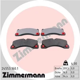 Комплект тормозных колодок, дисковый тормоз ZIMMERMANN 24553.160.1-ZIMMERMANN-245531601-4