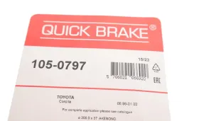 Монтажный комплект барабанных колодок-QUICK BRAKE-1050797-1