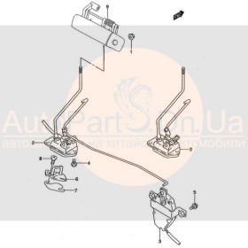 Замок задней двери Suzuki Wagon R+ 82501-75F10-SUZUKI-8250175F10-1