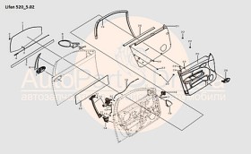 Ручка передней левой двери наружная Lifan 520 L6105150A1-LIFAN-L6105150A1-2