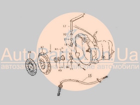 Трос сцепления Geely BO, HA, HS, UL 1402277180-GEELY-1402277180-1