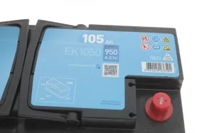 АКБ 6СТ-105 R+ (пт950) (необслуж)(392х175х190) AGM Exide (Start/Stop)-EXIDE-EK1050-6