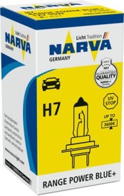 ЛАМПА ГАЛОГЕННАЯ H7 12V 55W PX26D RANGE POWER BLUE-NARVA-486383000-1