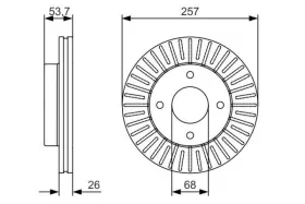 Тормозной диск-BOSCH-0986479535-2