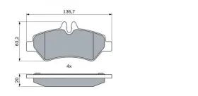 Комплект тормозных колодок, дисковый тормоз-BOSCH-0986494123-9