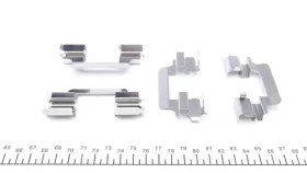 Комплект прижимних планок гальмівного супорту-QUICK BRAKE-1091231-1