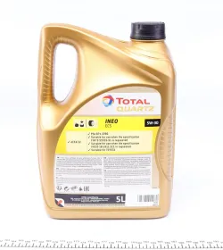 Масло моторное синтетическое total quartz ineo ecs 5w-30, 5л-TOTAL-213683