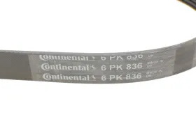 Ремень генератора-CONTINENTAL-6PK836-5