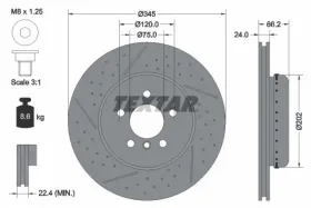 Тормозной диск-TEXTAR-92265525-2