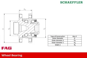 Комплект подшипника ступицы колеса-FAG-713623620-6