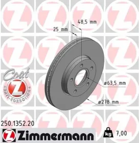 Тормозной диск-ZIMMERMANN-250135220-1