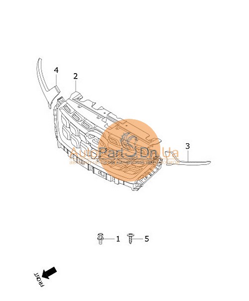 Молдинг правої фари хромований Chery J68-8401018BA-CHERY-J688401018BA