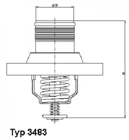 Термостат, охлаждающая жидкость-WAHLER-348389D-3