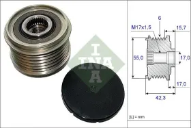 Механизм свободного хода генератора-INA-535015410-4