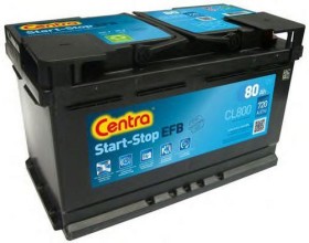 Батарея аккумуляторная Centra Start-Stop EFB 12В 80Ач 720A(EN) R+-CENTRA-CL800