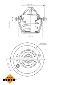 Термостат FORD Fiesta 95- (вир-во NRF)-NRF-725187-4