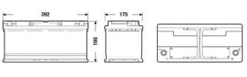 АКБ 6СТ-105 R+ (пт950) (необслуж)(392х175х190) AGM Exide (Start/Stop)-EXIDE-EK1050