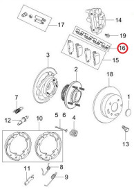 Пружина суппорта Chery Ellara, E5 A21-3502081AC-CHERY-A213502081AC-1