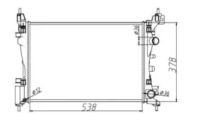 Радиатор охлаждения двигателя-NRF-55341A-2