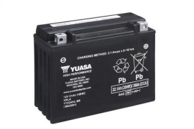 Батарея аккумуляторная Yuasa 12В 21Ач 350A(EN) R+-YUASA-YTX24HLBS