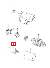 Реле стартера втягивающее Chery S12, S18D, S21 S12-1RD3708111BA-CHERY-S121RD3708111BA-1