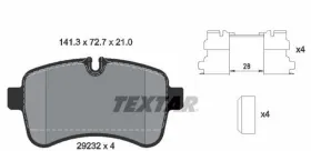 Комплект тормозных колодок, дисковый тормоз-TEXTAR-2923201-9