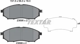 Комплект тормозных колодок, дисковый тормоз-TEXTAR-2369801-2