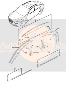 Уплотнитель стекла передней правой двери наружный FAW Besturn B50 FA0150640-FAW-FA0150640-1