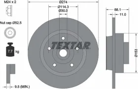 Тормозной диск-TEXTAR-92232603-3