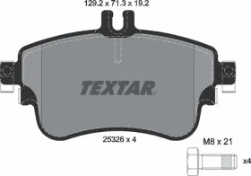 Комплект тормозных колодок, дисковый тормоз-TEXTAR-2532601-2