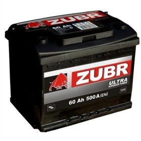 Батарея аккумуляторная Zubr Ultra 12В 60Ач 500A(EN) L+-ZUBR-4810728001992