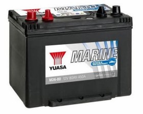 Батарея аккумуляторная Yuasa Marine 12В 80Ач 450A(EN) L+-YUASA-M2680