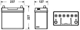 Батарея аккумуляторная Centra Plus 12В 45Ач 330A(EN) R+-CENTRA-CB454-1