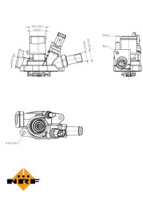 Термостат, охлаждающая жидкость-NRF-725034