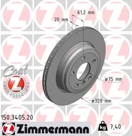 Тормозной диск-ZIMMERMANN-150340520-4