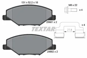 Комплект тормозных колодок, дисковый тормоз-TEXTAR-2568101-1