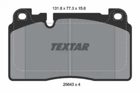 Комплект тормозных колодок, дисковый тормоз-TEXTAR-2564302-2