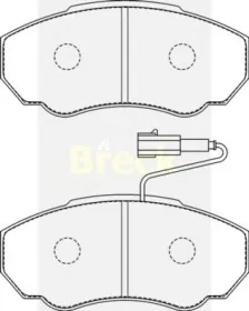Комплект тормозных колодок, дисковый тормоз-BRECK-239170070310-4