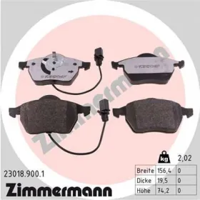 KLOCKI HAMULC. AUDI A6 (C5)  97-04-ZIMMERMANN-230189001-6