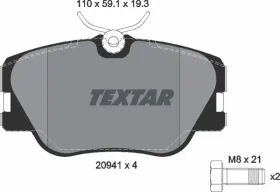 Комплект тормозных колодок, дисковый тормоз-TEXTAR-2094102-3