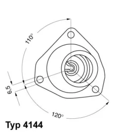 Термостат, охлаждающая жидкость-WAHLER-414482D-7