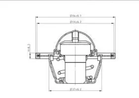 Термостат VW Polo 09- (вир-во NRF)-NRF-725155-6