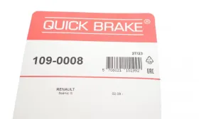 Комплект прижимних планок гальмівного супорту-QUICK BRAKE-1090008-2