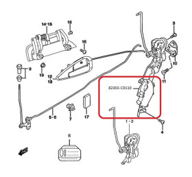82303-C0110 CHANGHE Актуатор замка задней правой двери Ideal-2 82303-C0110