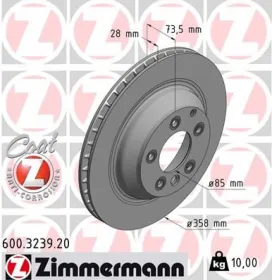 Тормозной диск-ZIMMERMANN-600323920-4